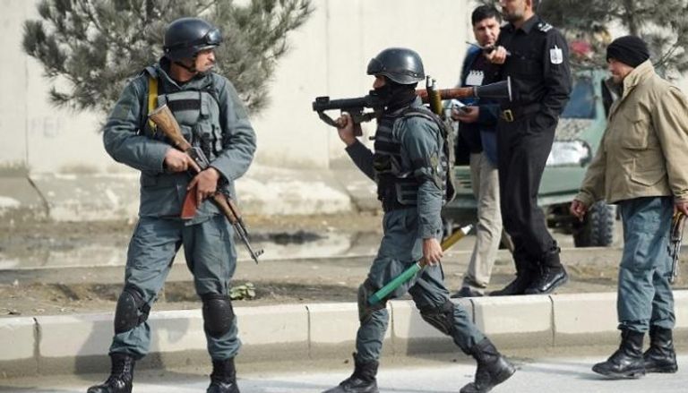 عناصر من قوات الأمن الأفغانية (أ ف ب)