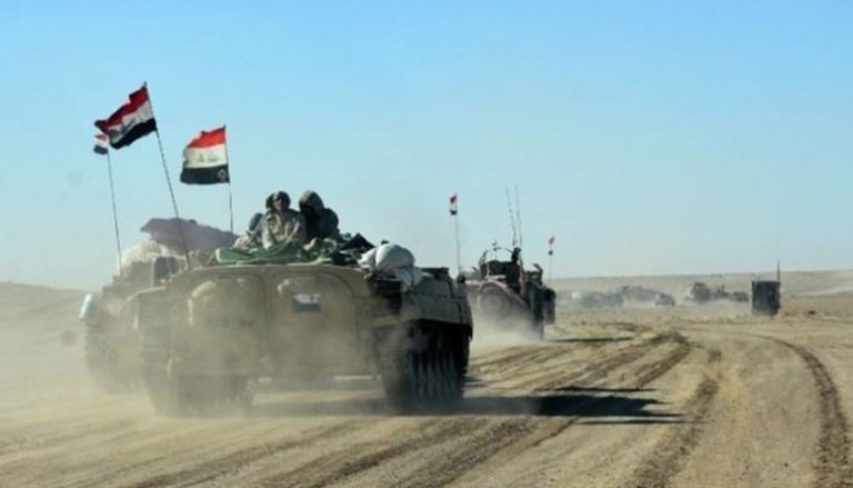 قوات عراقية قرب الحدود مع سوريا