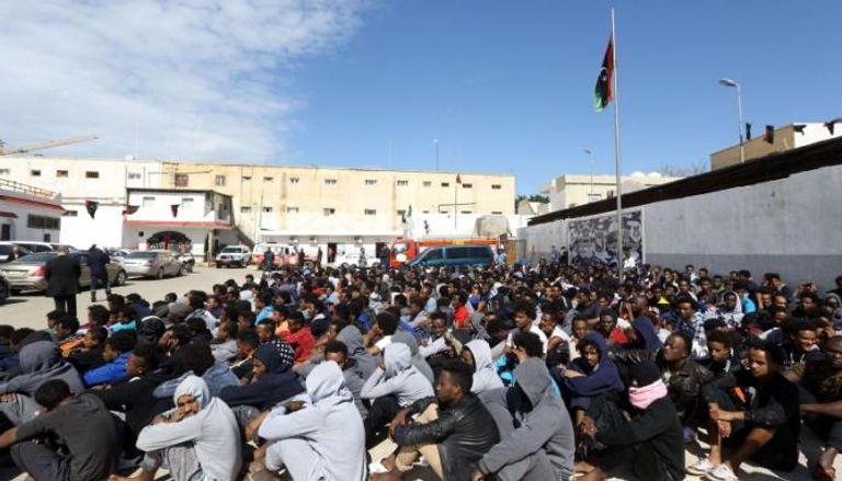مركز للمهاجرين  في طرابلس