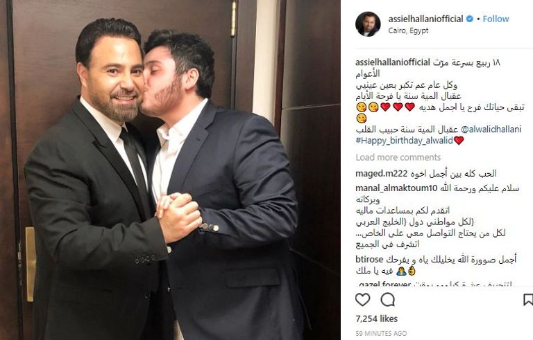 عاصي الحلاني وابنه الوليد