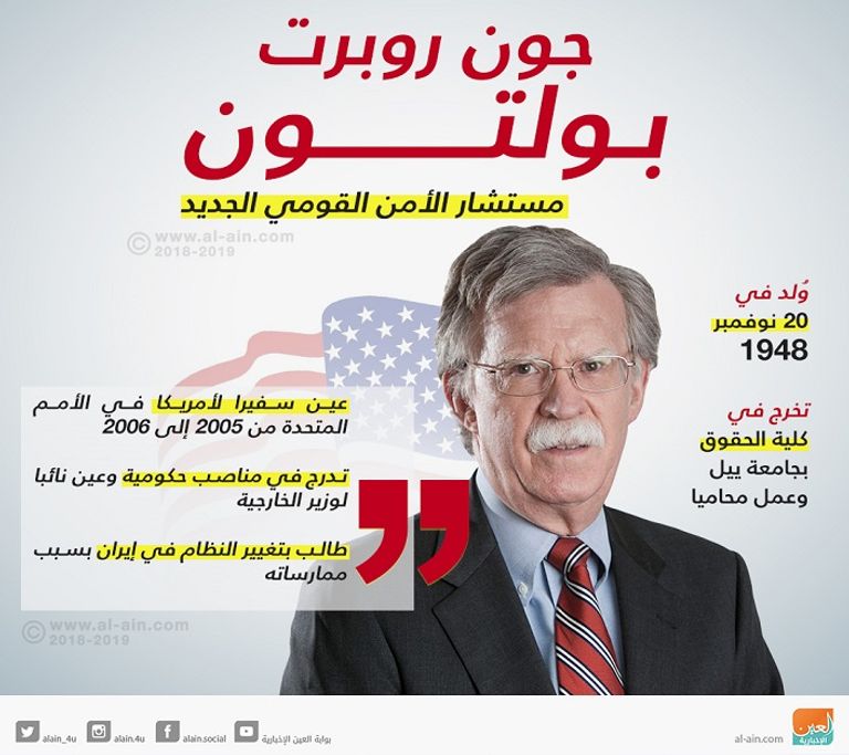 مستشار الأمن القومي الأمريكي جون بولتون