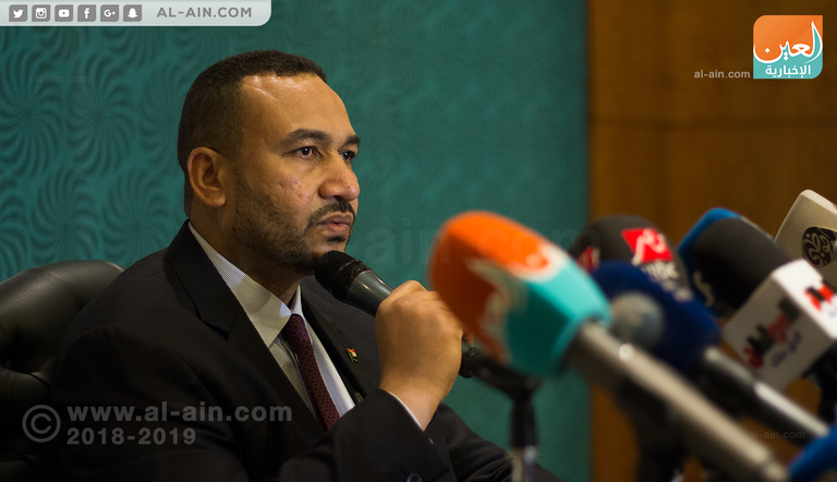 جانب من المؤتمر الصحفي للبرلمان العربي