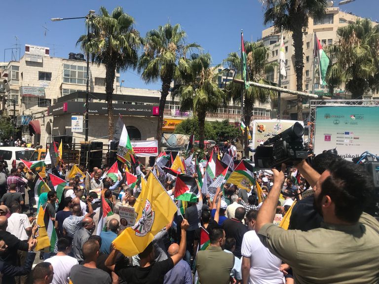 جانب من الحراك الشعبي الفلسطيني