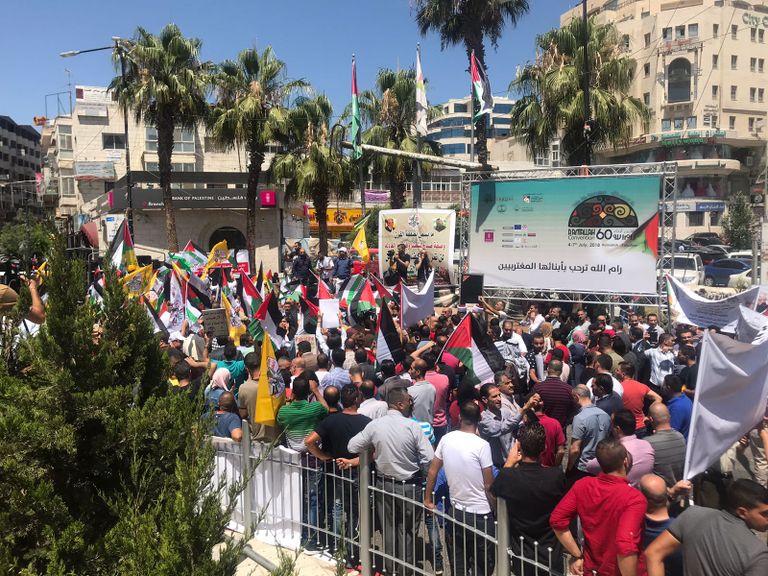 جانب من الحراك الشعبي الفلسطيني