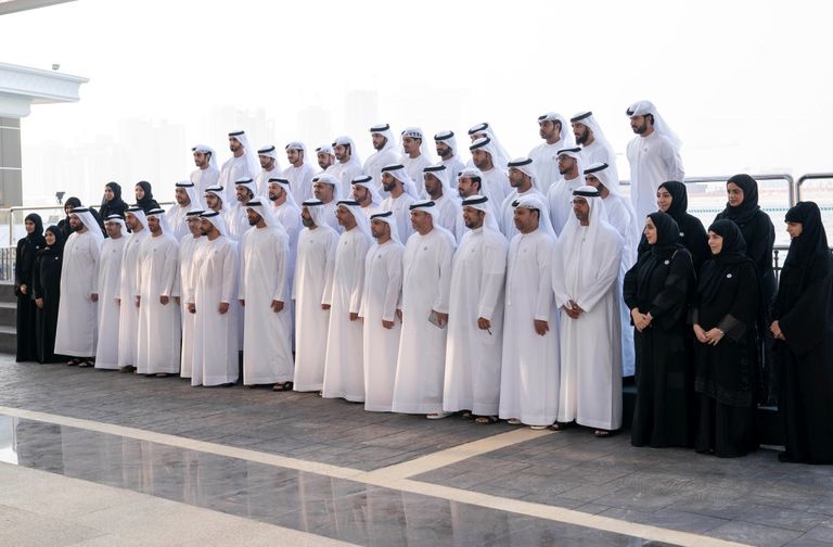 الشيخ محمد بن زايد آل نهيان يستقبل أعضاء مجلس أمناء مركز جامع الشيخ زايد الكبير