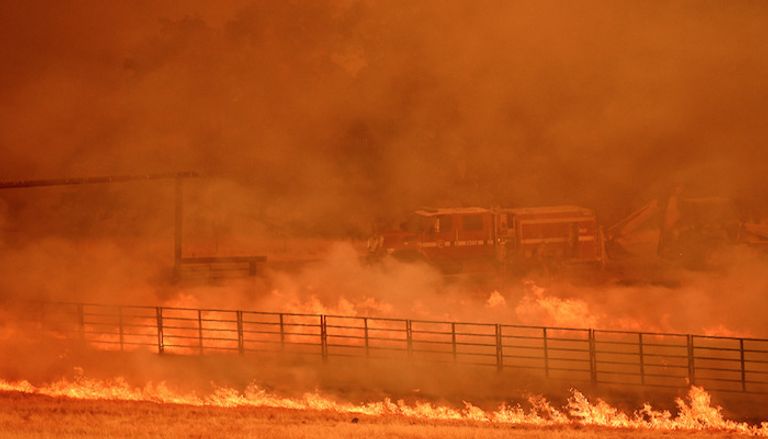 حرائق الغابات شمال كاليفورنيا