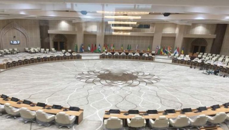 قاعة المؤتمرات التي ستشهد أعمال القمة الأفريقية