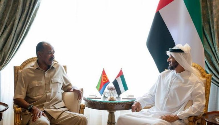 الشيخ محمد بن زايد آل نهيان وأسياس أفورقي