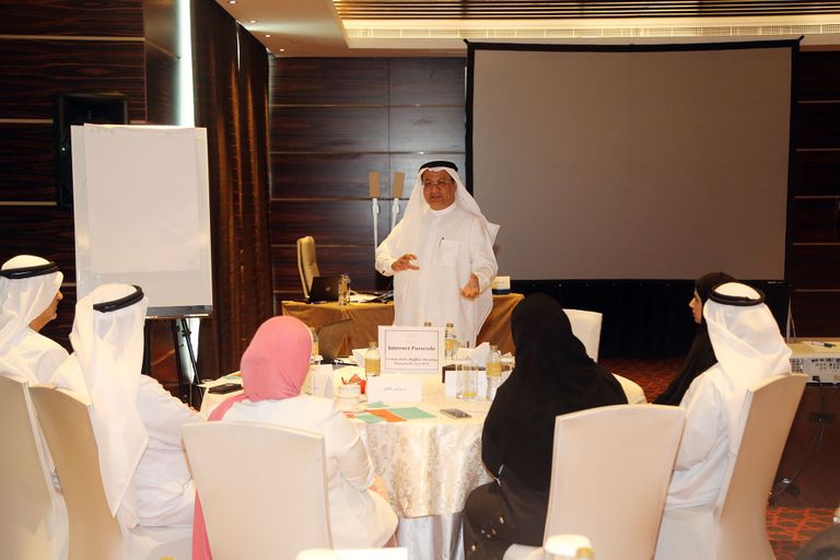جانب من جلسة "الثقافة المؤسسية المستقبلية" لهيئة الصحة بدبي