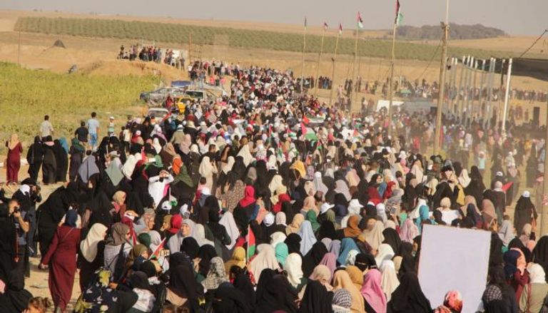 مسيرة نسائية في غزة للمطالبة بوحدة الصف الفلسطيني
