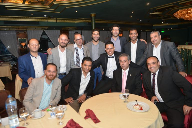 زفاف توفيق عكاشة وحياة الدرديري