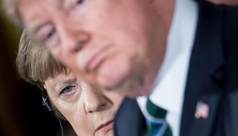ملامح غاضبة للمستشارة الألمانية بسبب امتعاض ترامب