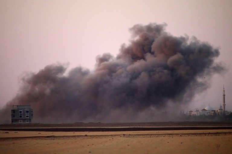 جانب من القصف الهستيري على درعا جانب من القصف الهستيري على درعا