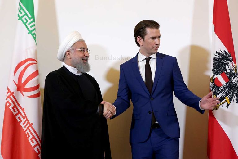 روحاني خلال زيارته إلى النمسا- أرشيفية