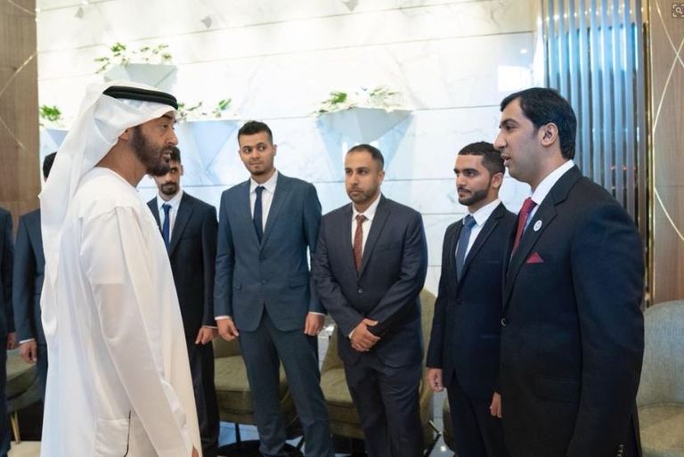  الشيخ محمد بن زايد يلتقي طلبة الإمارات المبتعثين الدارسين بأستانا