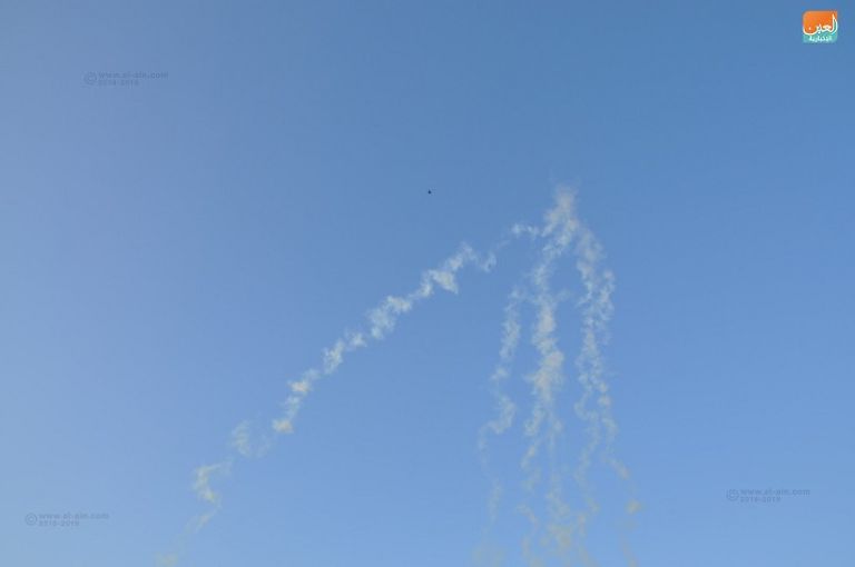 الشباب الفلسطيني خلال المشاركة في فعاليات مسيرة العودة