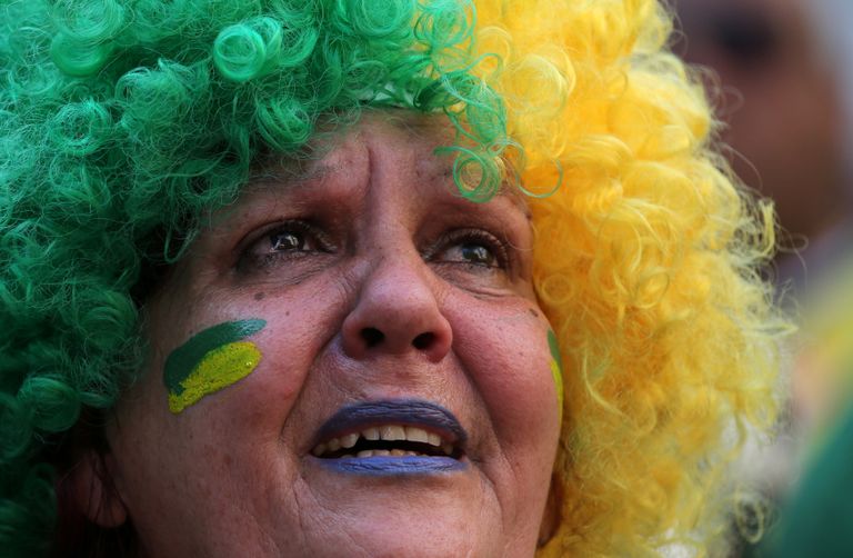 نيمار يبكي بعد الهزيمة أمام بلجيكا