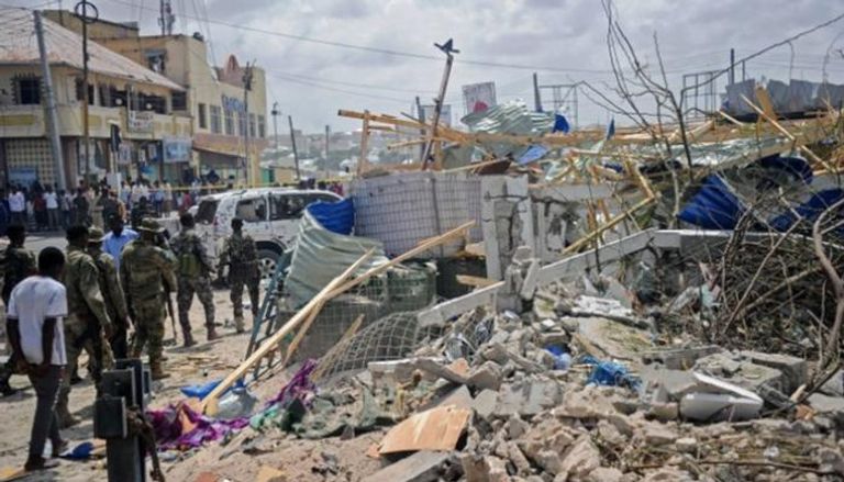 موقع الانفجارات الإرهابية في العاصمة الصومالية