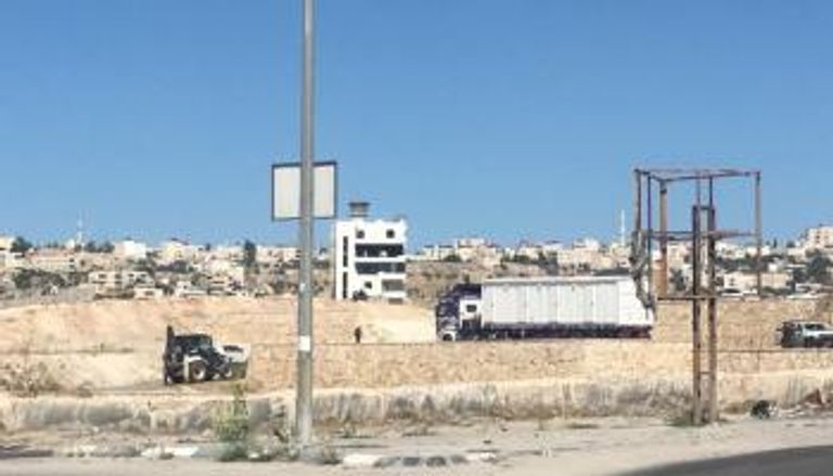 أحد الكرافانات التي جلبتها إسرائيل 