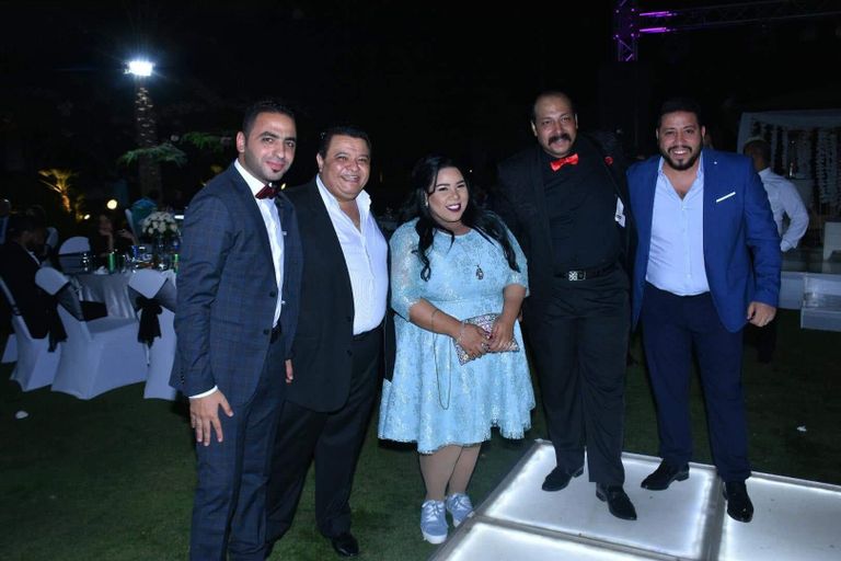 محمد علي رزق يحتفل بزفافه على سارة فهيم