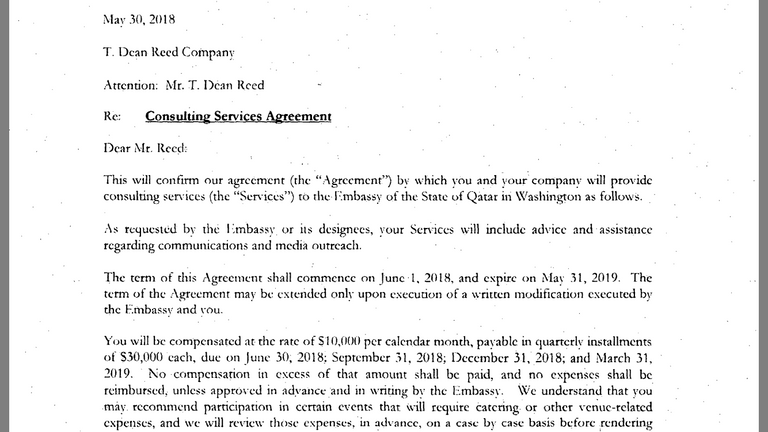 تعاقدات قطرية لتلميع صورة وُصمت بالإرهاب وإيذاء الدول والشعوب