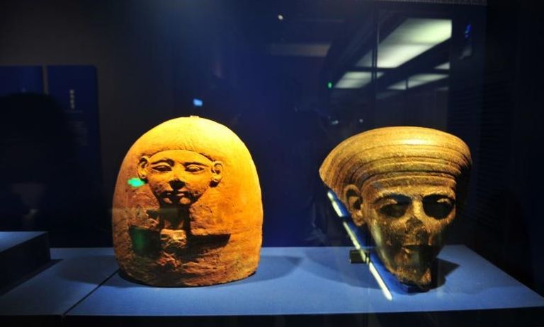 جانب من معروضات هدايا نهر النيل في مقاطعة لياونينغ