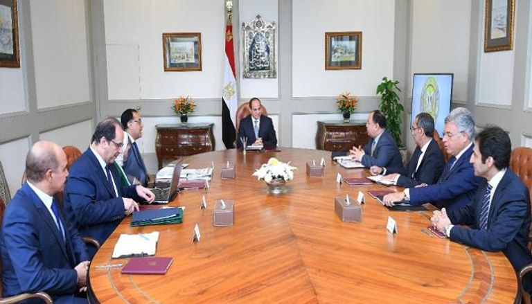 الرئيس المصري خلال اجتماع مناقشة مشروع التأمين الصحي الجديد