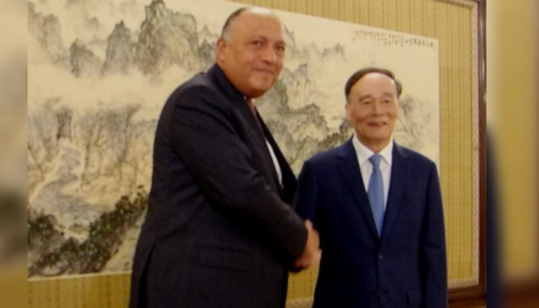 وزير الخارجية المصري ونائب الرئيس الصيني