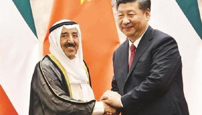 أمير الكويت والرئيس الصيني