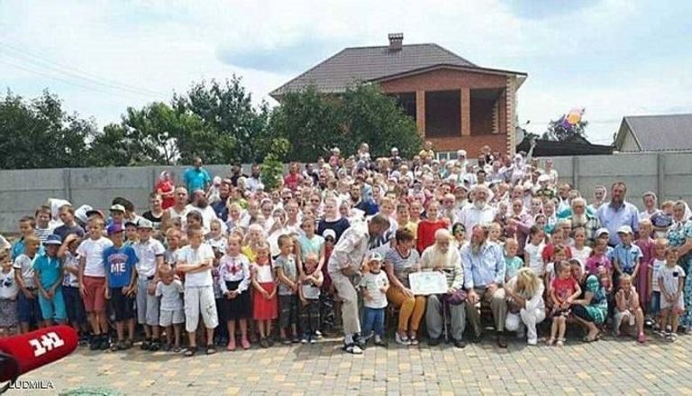 صورة جماعية للعائلة الأوكرانية