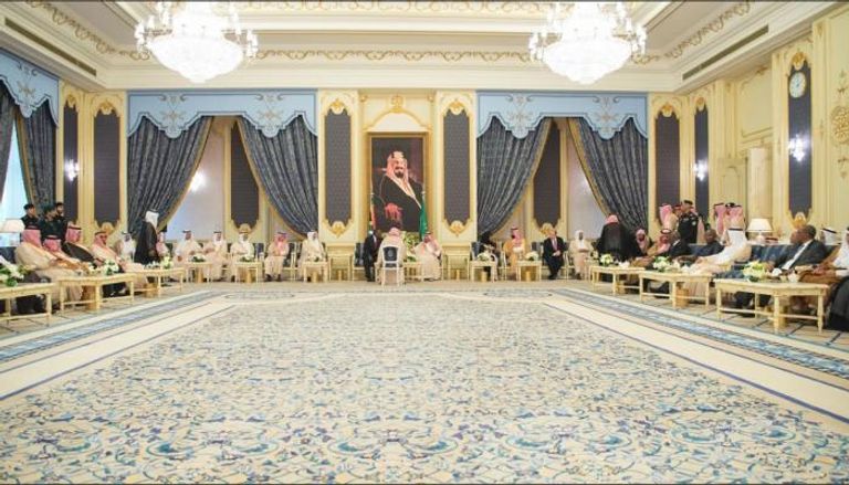 الملك سلمان بن عبدالعزيز آل سعود يستقبل رئيس جنوب أفريقيا