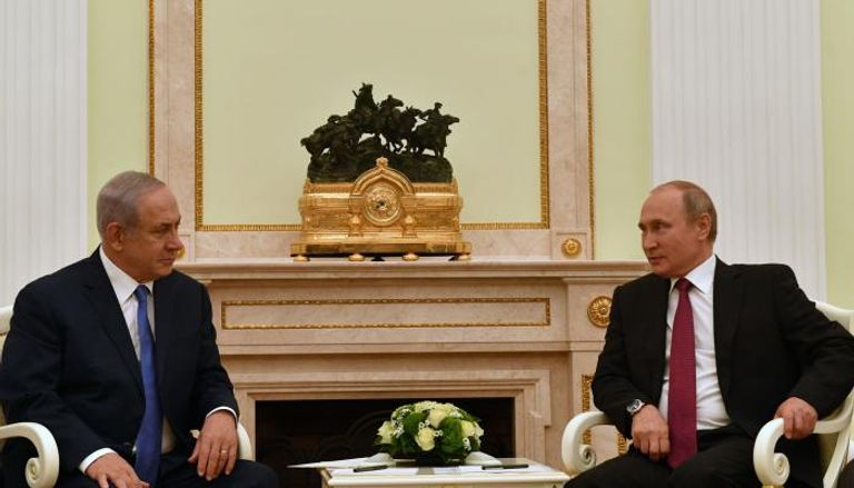 جانب من اللقاء بين بوتين ونتنياهو