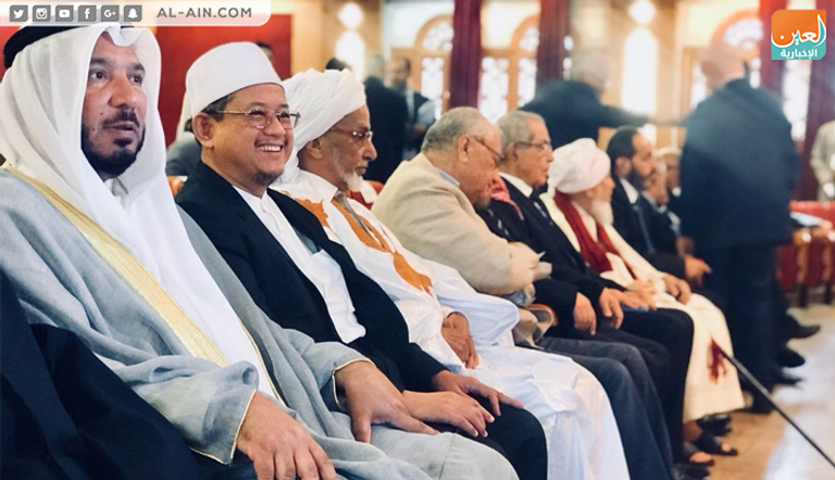 العلماء والشيوخ المشاركون في الندوة منتدى تعزيز السلم في المجتمعات المسلمة بالرباط