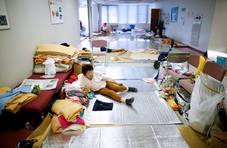 حي مابي في مدينة كوراشيكي إحدى أكثر المناطق نكبة بالسيول