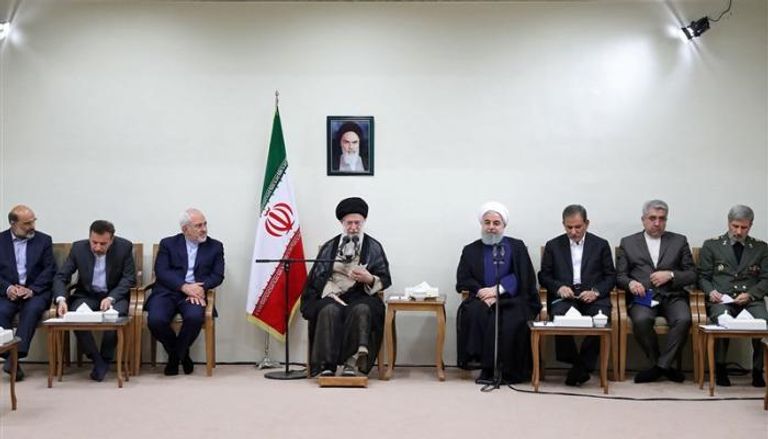 جانب من لقاء خامنئي مع حكومة روحاني