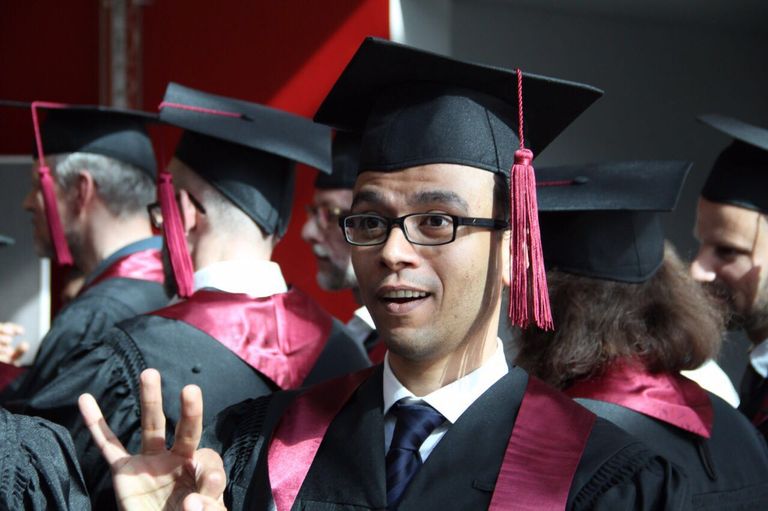 بدر.. المصري غير الألماني الوحيد بالجامعة بأكملها