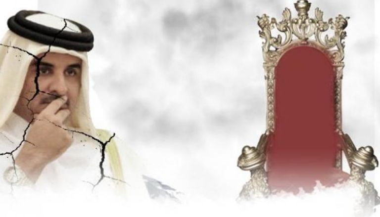 الحسابات الوهمية تفضح تميم بن حمد على تويتر