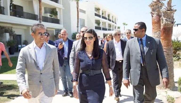 وزيرة السياحة المصرية، ومحمد العبار يفتتحان فندق العلمين الجديد
