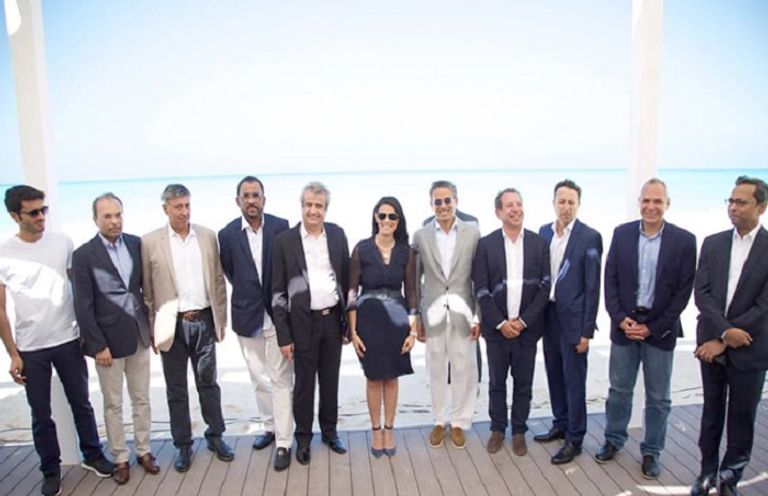 وزيرة السياحة المصرية، ومحمد العبار يفتتحان فندق العلمين الجديد