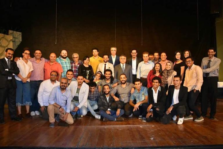 المؤتمر الصحفي لمسرحية "حدث في بلاد السعادة"