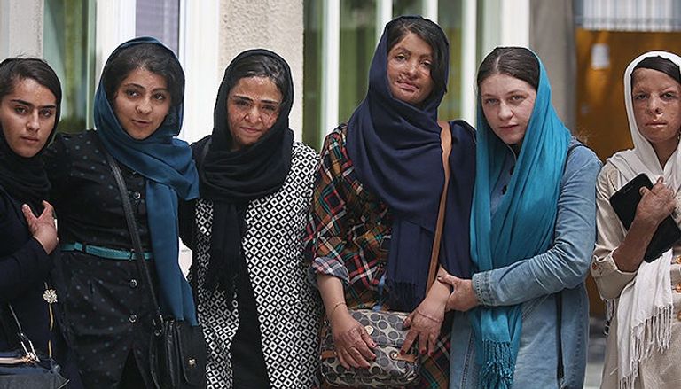 الضحايا الإيرانيات جانب من احتجاجات في إيران- أرشيفية