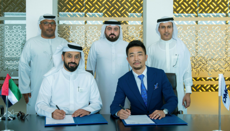حفل توقيع الاتفاق بين مركز دبي للسلع المتعددة و"رويال فند انفستمنتس"