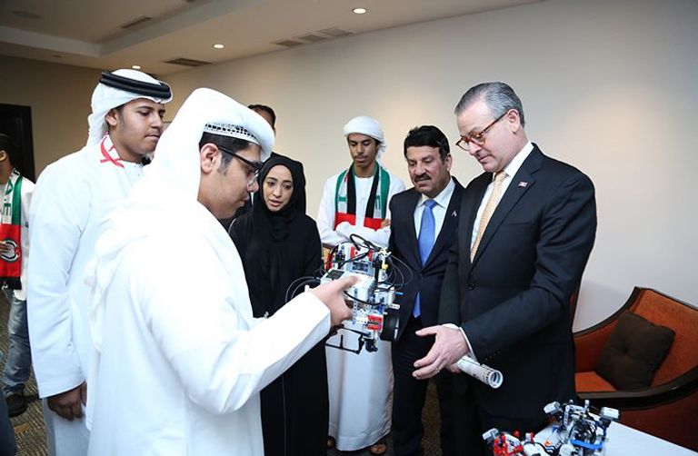 خالد الشالوبي في أولمبياد الروبوت العالمي في كوستاريكا