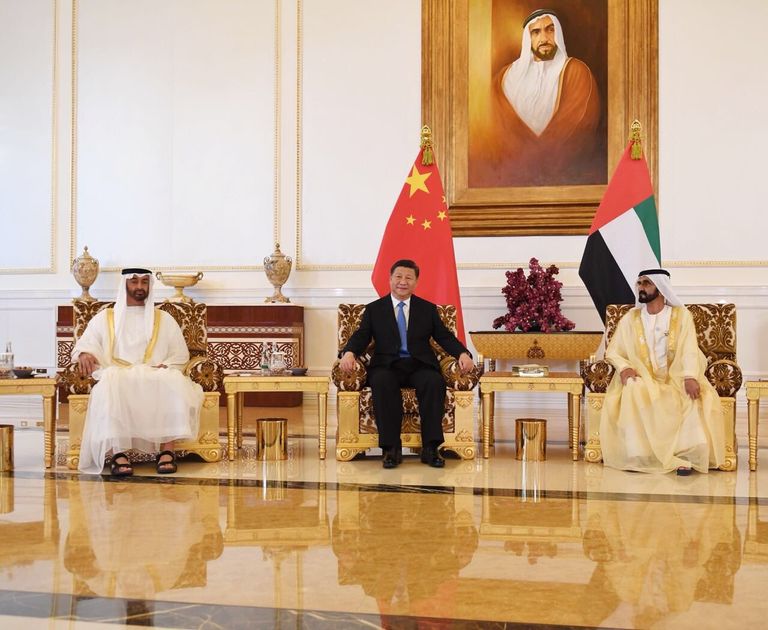 الرئيس الصيني يقوم بزيارة تاريخية إلى دولة الإمارات الشيخ هزاع بن زايد آل نهيان