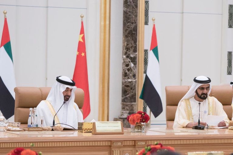 محمد بن راشد ومحمد بن زايد يبحثان مع رئيس الصين تعزيز العلاقات الاستراتيجية