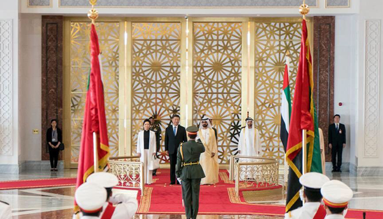 الرئيس الصيني في زيارة تاريخية للإمارات الرئيس الصيني يقوم بزيارة تاريخية إلى دولة الإمارات