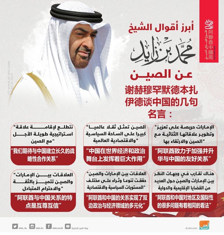 محمد بن راشد ومحمد بن زايد في مقدمة مستقبلي الرئيس الصيني شي جين بينغ