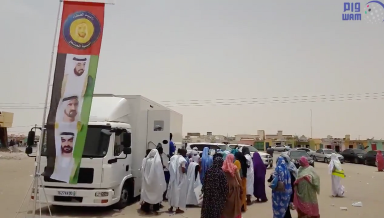 حملة الشيخة فاطمة الإنسانية العالمية تدشن المستشفى الميداني بموريتانيا