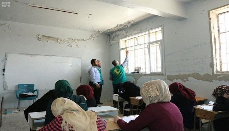 مركز الملك سلمان للإغاثة يرمم عدة مدارس في سوريا