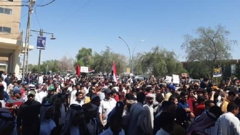 احتجاجات عراقية ضد جرائم المليشيات الإيرانية